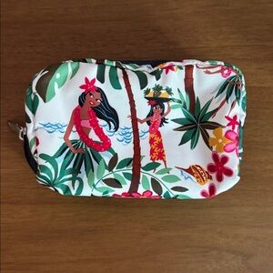 EUC Like New LeSportsac 
Hawaii Exclusive 
Rectangular Cosmetic Pouch Hula Girls